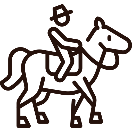 Cabalgata guiada en el sector de Los Cubillines